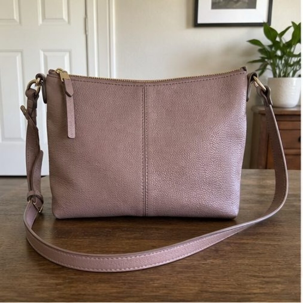 Burgundy Quilted Crossbody Bag